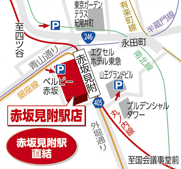 BicCamera 赤坂见附站店地图