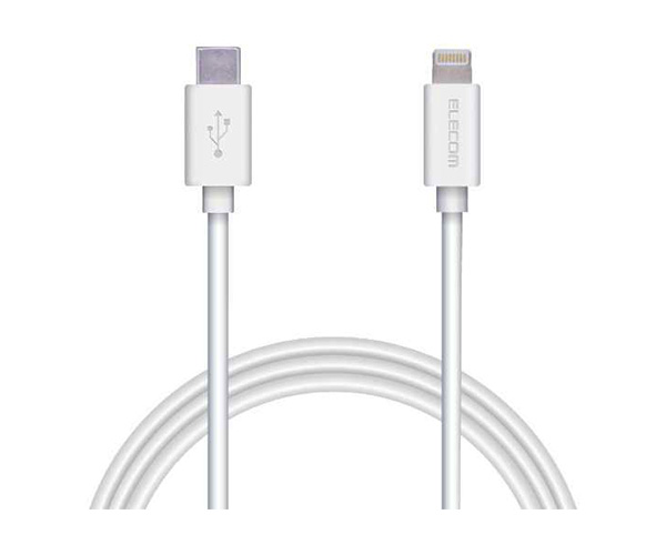 支持ＰＤ的USB C-Lightning电缆标准1.5m白